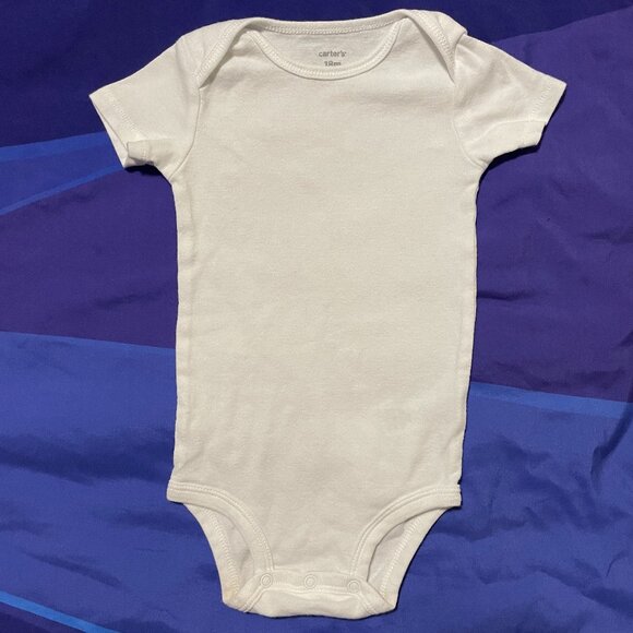 🔥Free w/Bundle🔥 Carter's Toddler Onesie, 18 Months, White - Picture 1 of 3